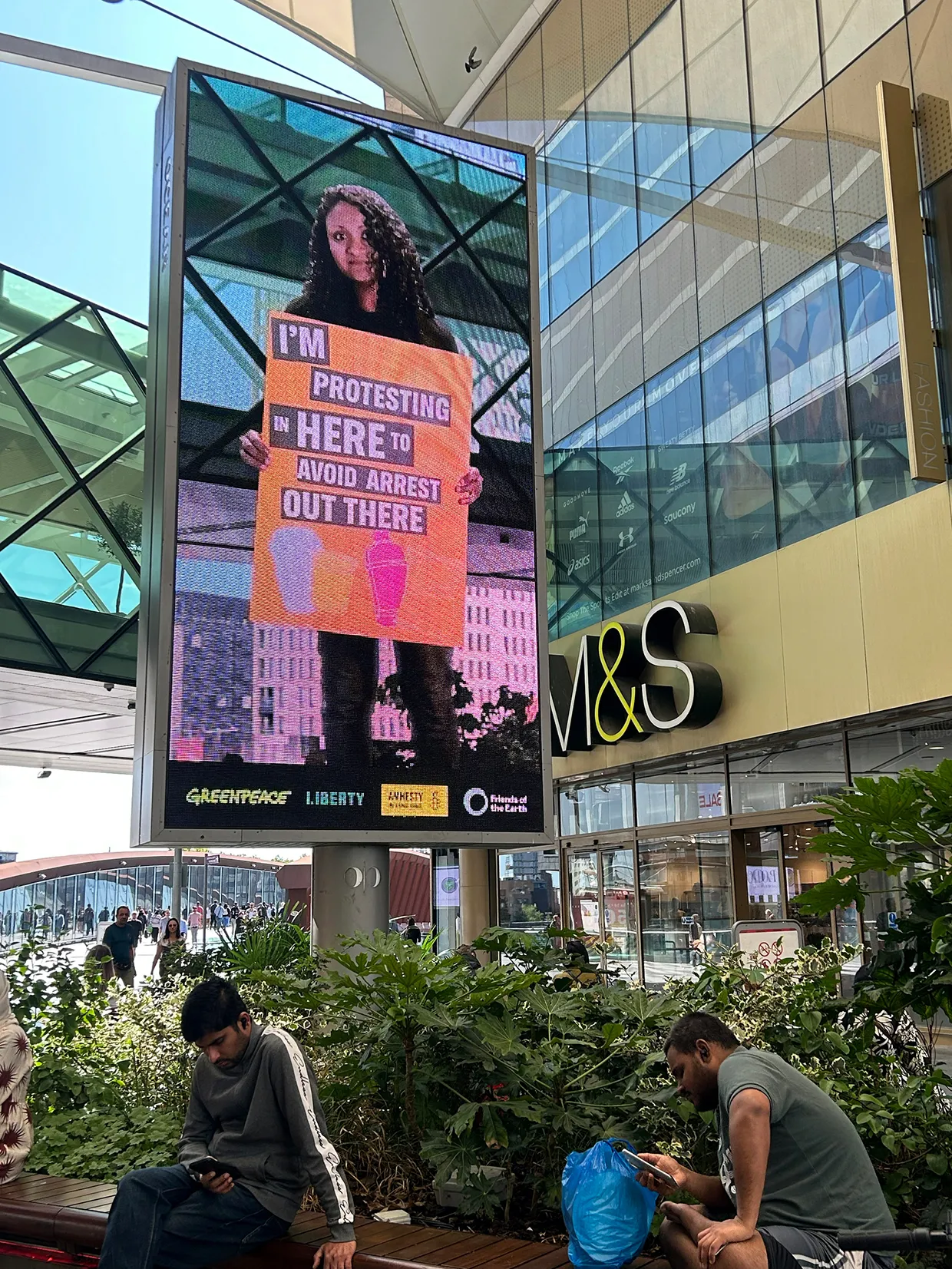 Billboard in Stratford Westfield